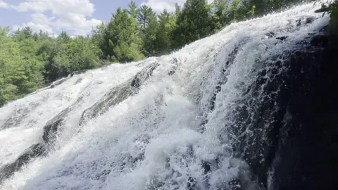 Bond Falls waterfall Stock Footage 157834478