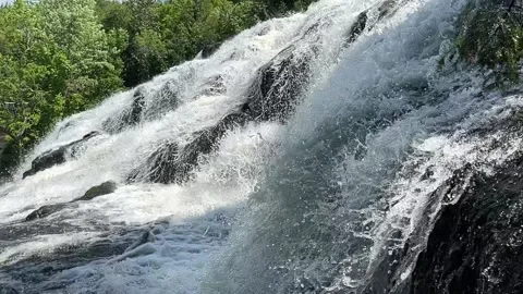 Bond Falls waterfall Stock Footage 157834663