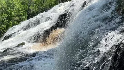 Bond Falls waterfall Stock Footage 157835005