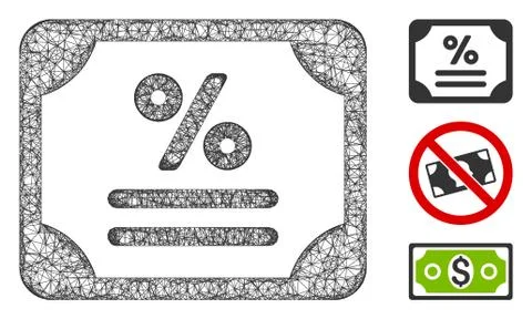Bond Polygonal Web Vector Mesh Illustration Illustrazione stock