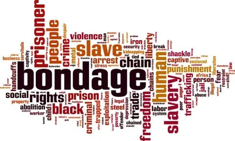 Bondage word cloud Stock Illustration