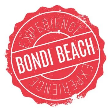 Bondi Beach stamp Stock Illustration