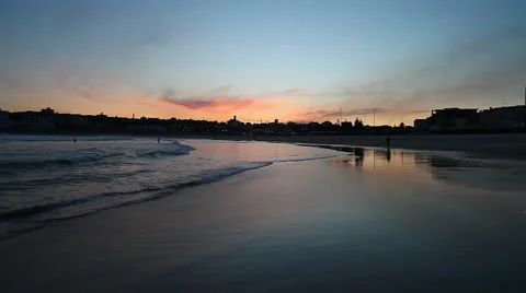 Bondi Beach Sunset Stock Footage 46192486