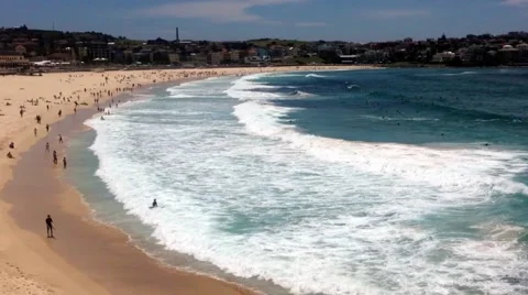 Bondi Beach Sydney Australia 1080p Stock Footage