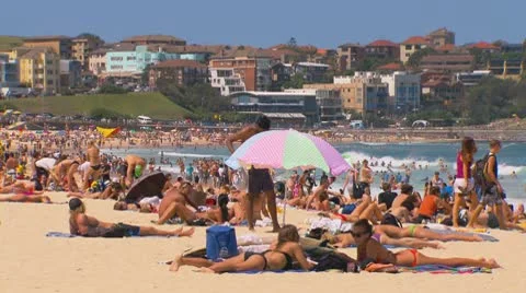 Bondi Beach, Sydney, Australia - Full HD PT24 스톡 동영상 10725035