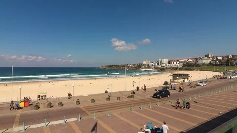 Bondi Beach Time lapse - May 2017 Stock Footage 75691133