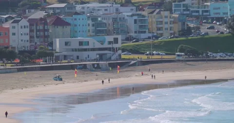Bondi Beach Winter Stock Footage 197738156