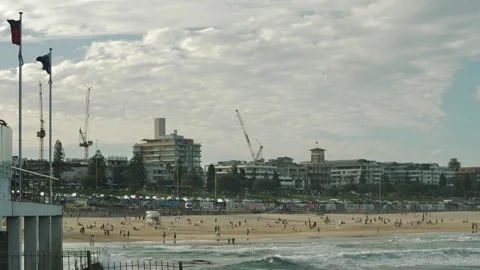 Bondi redevelopment in Sydney slow motion 4K Video stock 275314272
