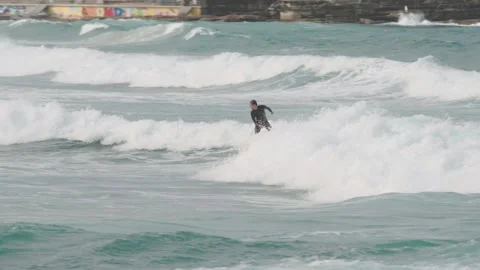 Bondi Surfer Stock Footage 199528059