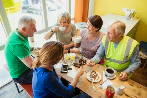 Bonding After Work 库存照片