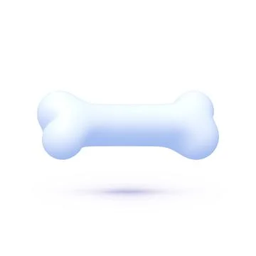 Bone 3d, great design for any purposes. Creative vector template. Design element Stock Illustration