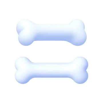Bone 3d, great design for any purposes. Creative vector template. Design element Illustrazione stock