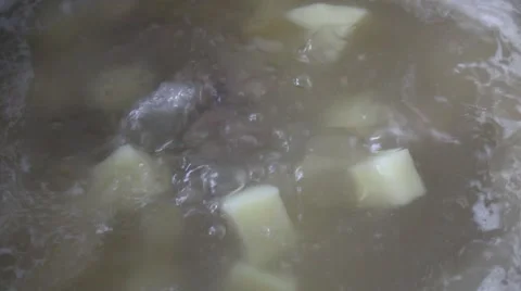 Bone and potato soup Stock Footage 56080851
