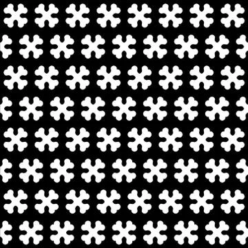 Bone Black and White Seamless Pattern Illustrazione stock