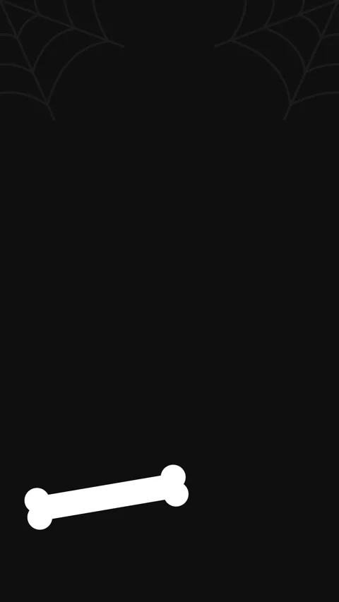 Bone on black background, simple and minimalist design. Stock Footage 318466409