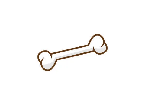 Bone cartoon illustration Stock Illustration
