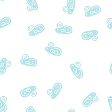 Bone conduction hearing aid glyph vector seamless pattern 스톡 일러스트