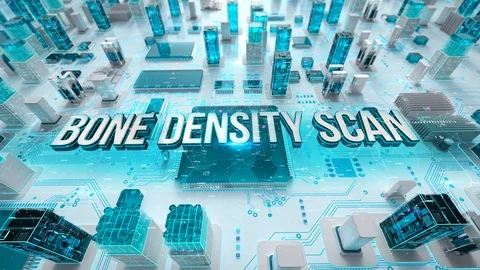 Bone Density Scan with medical digital technology concept Stock Footage 105483920