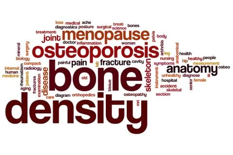 Bone density word cloud Illustrazione stock