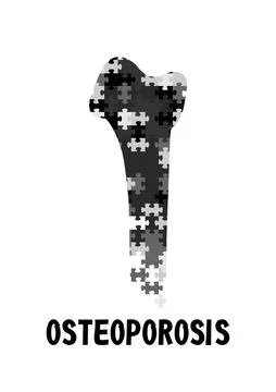 Bone disease concept vector poster Stock Illustration