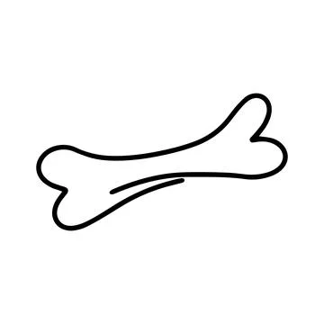 Bone for dog template logo Stock Illustration