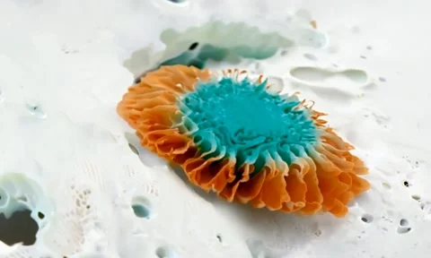 Bone Drilled Osteoclast 360 Rotation Video stock 285117370