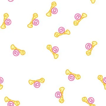 Bone dull or severe ache vector seamless pattern Stock Illustration