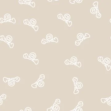 Bone dull or severe ache line vector seamless pattern 스톡 일러스트