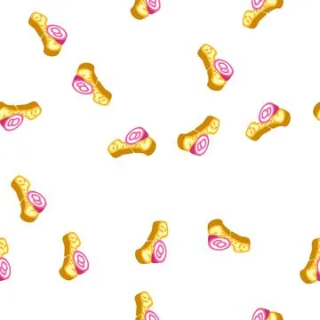 Bone dull or severe ache isometric icon seamless pattern 스톡 일러스트
