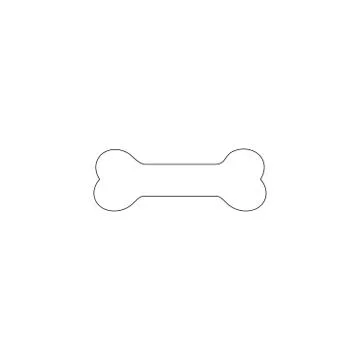 Bone. flat vector icon Stock-Illustration