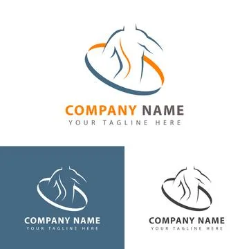 Bone health logo Stock Illustration