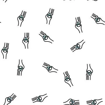 Bone human vector seamless pattern Stock Illustration