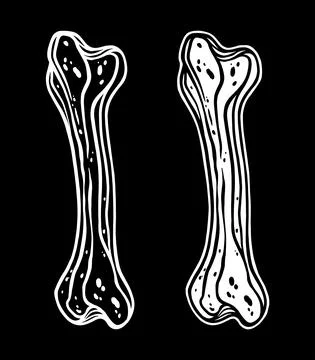 Bone icon art Ilustración de archivo