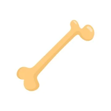 Bone icon in flat style Stock Illustration
