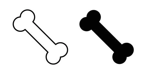 Bone icon Illustration designs pack for Web Stock-Illustration
