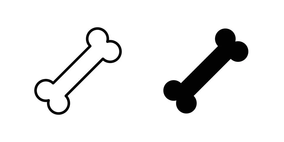 Bone icon Illustration Eps10 for web or app Stock Illustration
