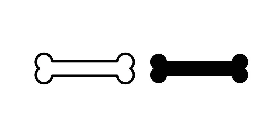 Bone icon illustration. Pixel perfect vector graphics Stock-Illustration
