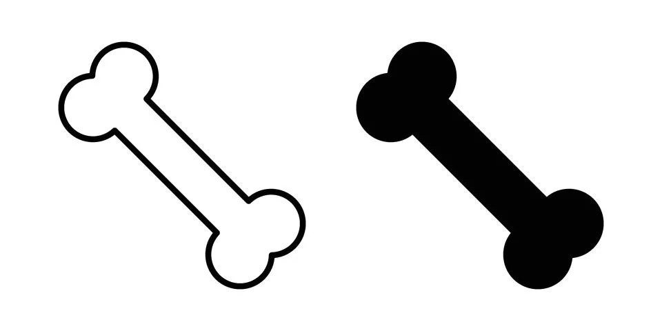 Bone icon or illustration vector symbols Stock Illustration