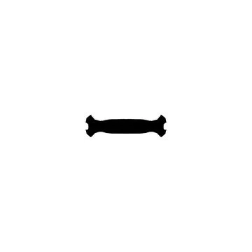 Bone icon. Simple style pet shop big sale poster background symbol. Pet sho.. Stock Illustration