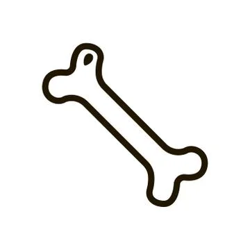 Bone icon in trendy flat style isolated on white background. Eps 10. Иллюстрация