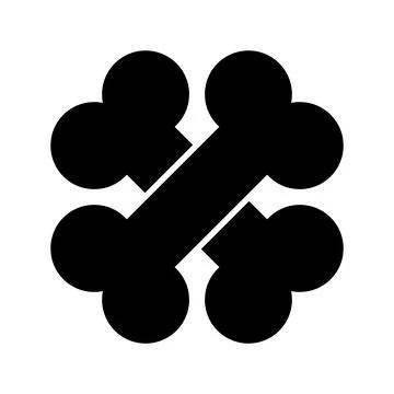 Bone icon vector Stock Illustration