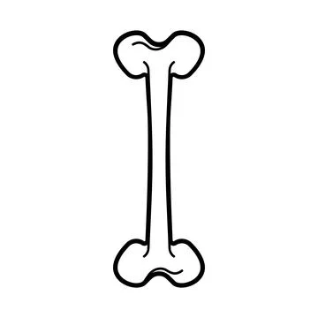 Bone isolated. Anatomical part of skeleton Stock Illustration