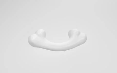Bone isolated on white background, 3d rendering. イラスト素材