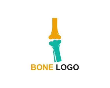 Bone logo vector template vector Illustrazione stock
