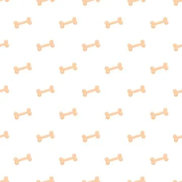 Bone pattern creating a seamless dog pet background Stock Illustration