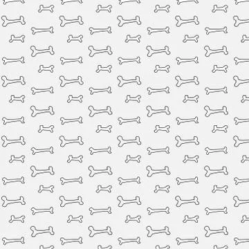 Bone Pattern For Dog. Stock Illustration