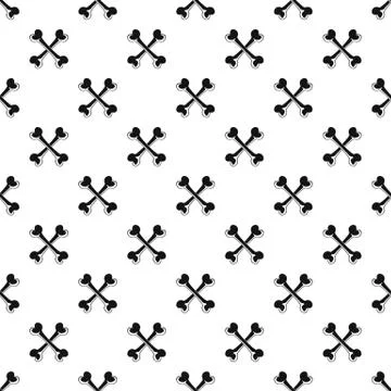 Bone pattern seamless Illustrazione stock