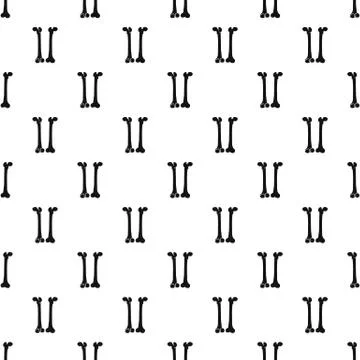 Bone pattern vector Stock Illustration