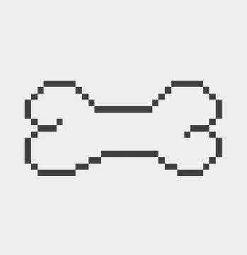 Bone pixel Icon Ilustración de archivo