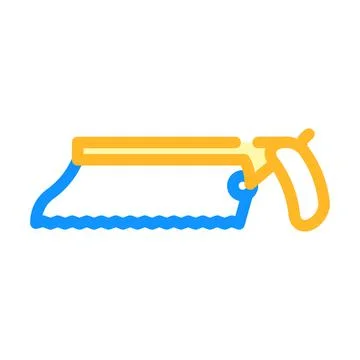 Bone saw color icon vector illustration Stockillustratie